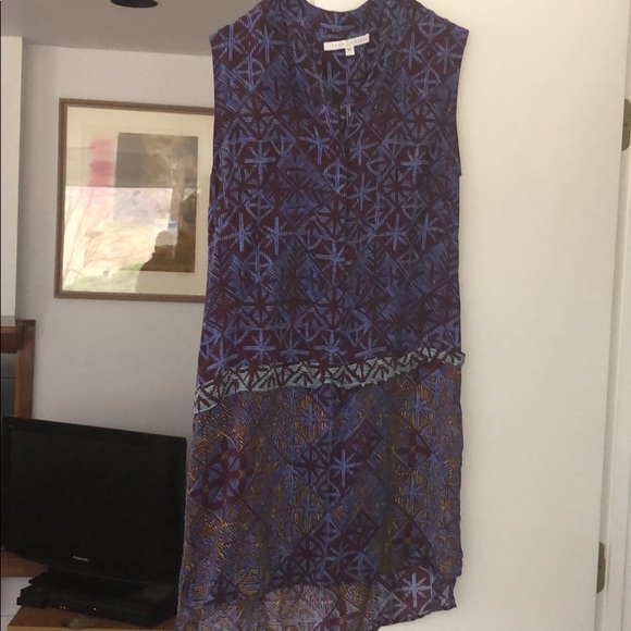 Veronica Beard Multi Patterned v-neck dress - Picture 2 of 5